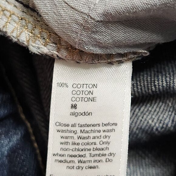 Gap Kids Girls‎ Jeans Size 6 Regular Slim Straight Leg Cotton Blue Denim Faded - Picture 11 of 12